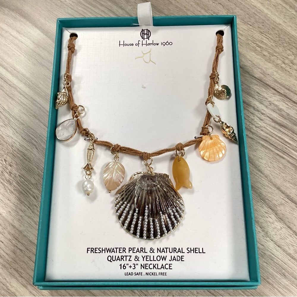 House of Harlow 1960 sea 16” necklace